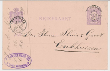 Briefkaart Oude Wetering 1889 - P. van der Meer