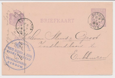 Briefkaart Bergum 1889 - Boomkweekerij - Zaadteelt