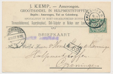 Firma briefkaart Amerongen 1907 - Hulpmeststoffen