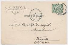 Firma briefkaart Tiel 1906 - Boomkweeker