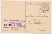 Briefkaart Breda 1927 - Reisbureau Lindeman