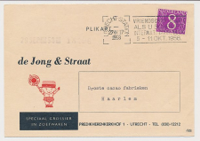 Firma briefkaart Utrecht 1958 - Grossier in Zoetwaren