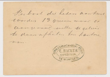 Briefkaart Nijmegen 1877 - Commissariaat Beurtveeren 