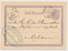 Briefkaart Haarlem 1874 - Wijnhandelaar