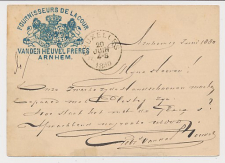 Briefkaart Arnhem 1880 - Fournisseurs de la Cour