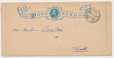 Postblad G. 1 Middelburg - Brielle 1888