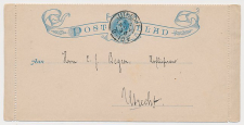 Postblad G. 1 Locaal te Utrecht 1893
