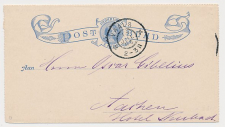 Postblad G. 2 b Vaals - Aachen Duitsland 1906