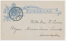 Postblad G. 5 y Amsterdam - Leeuwarden 1905