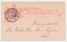Postblad G. 9 y Locaal te Amsterdam 1906
