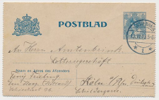 Postblad G. 15 Den Haag - Koln Duitsland 1913