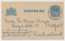 Postblad G. 15 Scheveningen - Stuttgart Duitsland 1934