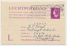 Luchtpostblad G. 1 a Den Haag - Bandoeng Ned. Indie 1947