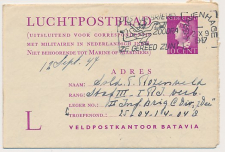 Luchtpostblad G. 1 a Den Haag - Ned. Indie 1947