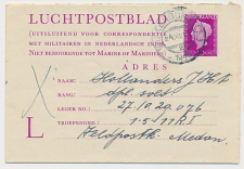 Luchtpostblad G. 2 a Valkenburg - Medan Ned. Indie 1948
