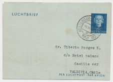 Luchtpostblad G. 4 Amsterdam - Valdivia Chili 1953