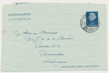 Luchtpostblad G. 8 a Den Haag - Paramaribo Suriname 1954