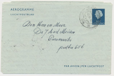 Luchtpostblad G. 8 a Den Haag - Paramaribo Suriname 1955