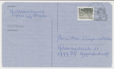 Postblad G. 26 / Bijfrankering Zwolle - Hippolytushoef 1989