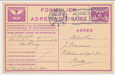 Verhuiskaart G. 11 Den Haag - Breda 1934