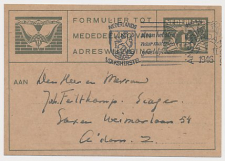 Verhuiskaart G. 17 b Locaal te Amsterdam 1946