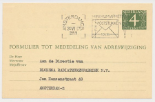 Verhuiskaart G. 26 Locaal te Amsterdam 1959