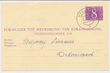 Verhuiskaart G. 32 Heelsum - Dedemsvaart 1966