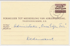 Verhuiskaart G. 33 Ridderkerk - Dedemsvaart 1966