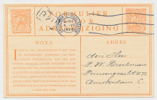 Verhuiskaart G. 8 Locaal te Amsterdam 1928 - Na 1 februari 1928