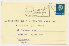 Verhuiskaart G. 35 Rotterdam - GB / UK 1971 - Naar Buitenland   
