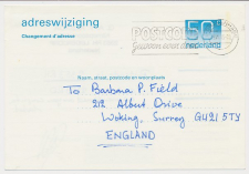 Verhuiskaart G. 47 Den Haag - GB / UK 1985 - Naar Buitenland