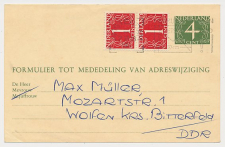 Verhuiskaart G. 26 Amsterdam - D.D.R. 1961 - Buitenland