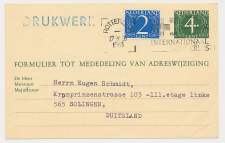Verhuiskaart G. 26 Rotterdam - Duitsland 1963 - Buitenland