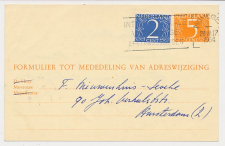 Verhuiskaart G. 28 Nijmegen - Amsterdam 1964