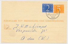 Verhuiskaart G. 28 Schijndel - Amsterdam 1964
