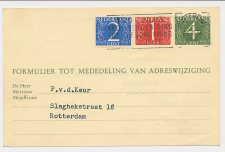 Verhuiskaart G. 29 Locaal te Rotterdam  1964