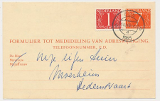 Verhuiskaart G. 30 Ede - Dedemsvaart 1965