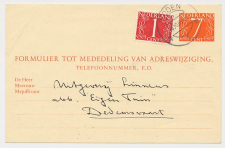 Verhuiskaart G. 30 Roden - Dedemsvaart 1965