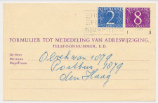 Verhuiskaart G. 32 Rotterdam - Den Haag 1966