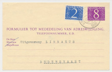 Verhuiskaart G. 32 Kruiningen - Dedemsvaart 1966