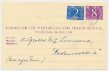 Verhuiskaart G. 32 Oosterbeek - Dedemsvaart 1966