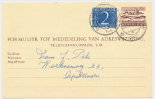 Verhuiskaart G. 33 Locaal te Apeldoorn 1967