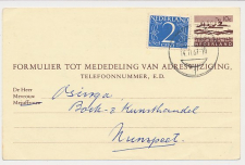 Verhuiskaart G. 33 Heelsum - Nunspeet 1967