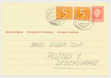Verhuiskaart G. 38 Den Haag - Dedemsvaart 1975