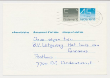Verhuiskaart G. 46 Utrecht - Dedemsvaart 1982