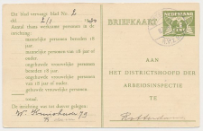 Arbeidslijst G. 15 a Locaal te Rotterdam 1930 - Plaatfout