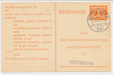 Arbeidslijst G. 17 Locaal te Rotterdam 1940