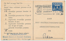Arbeidslijst G. 21 Locaal te Rotterdam 1946
