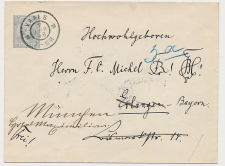 Envelop G. 7 Vaals - Duitland 1898