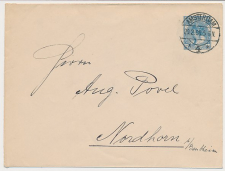 Envelop G. 13 b Amsterdam - Duitland 1908